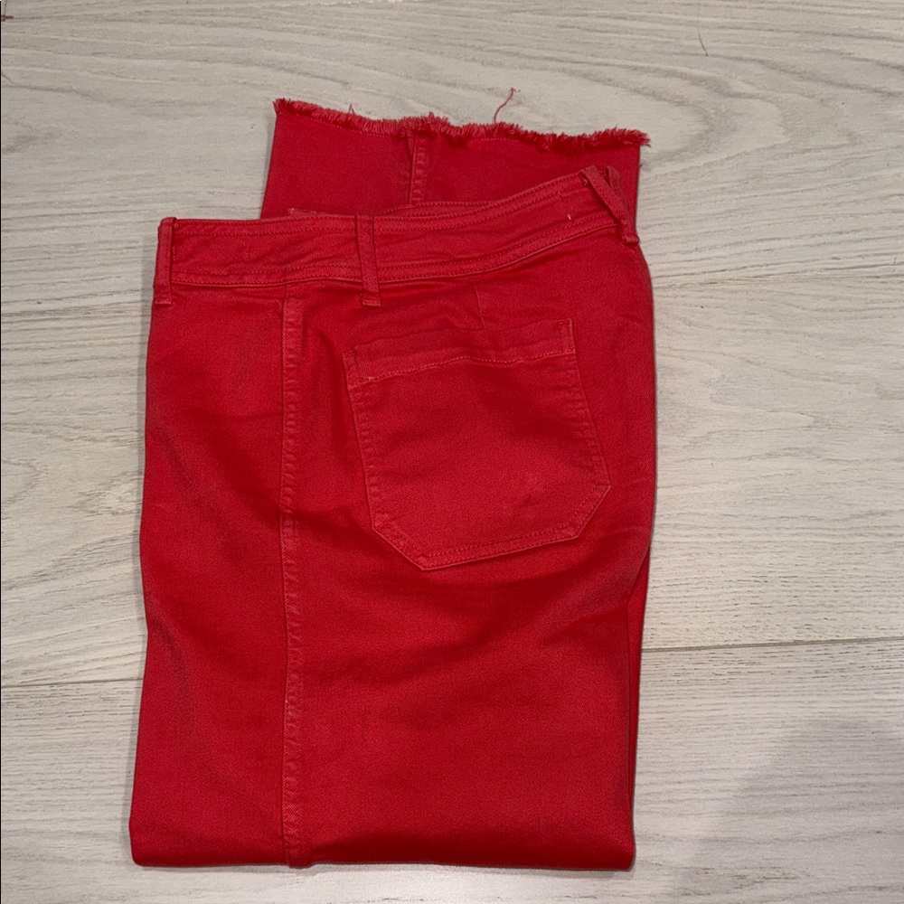 Vineyard Vines High-Waist Red Jeans